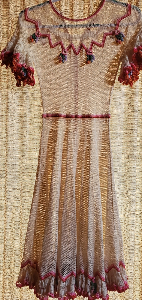 RARE VINTAGE Lim crochet dress